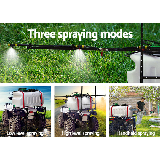100L Weed Sprayer 3M Boom 12V 100PSI Farm Garden
