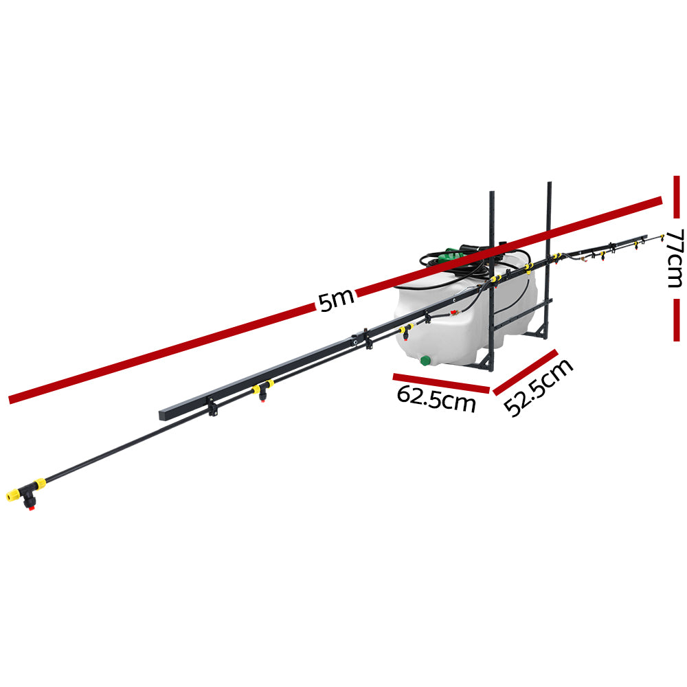 100L Weed Sprayer with 5m Boom Garden Spray Equipment