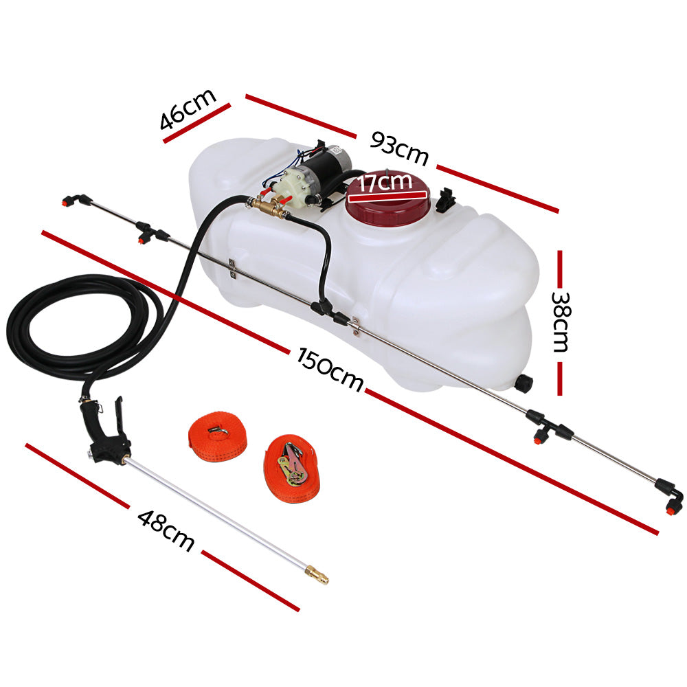Heavy-Duty 100L Weed Sprayer with Fixed Boom Garden Tool