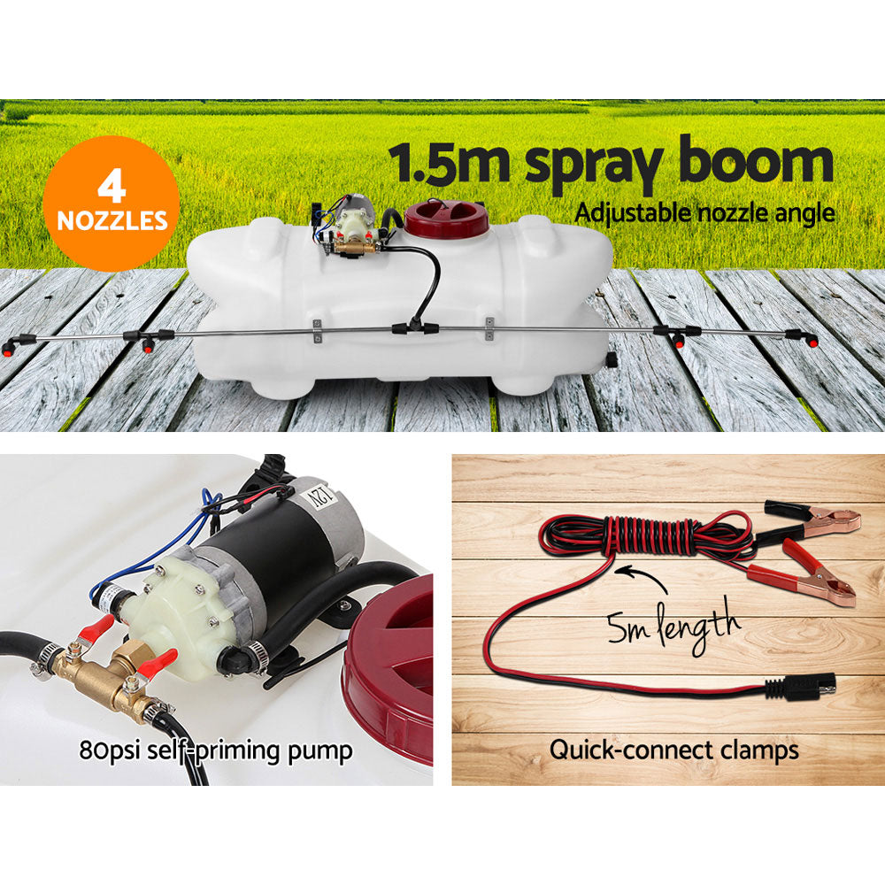Heavy-Duty 100L Weed Sprayer with Fixed Boom Garden Tool