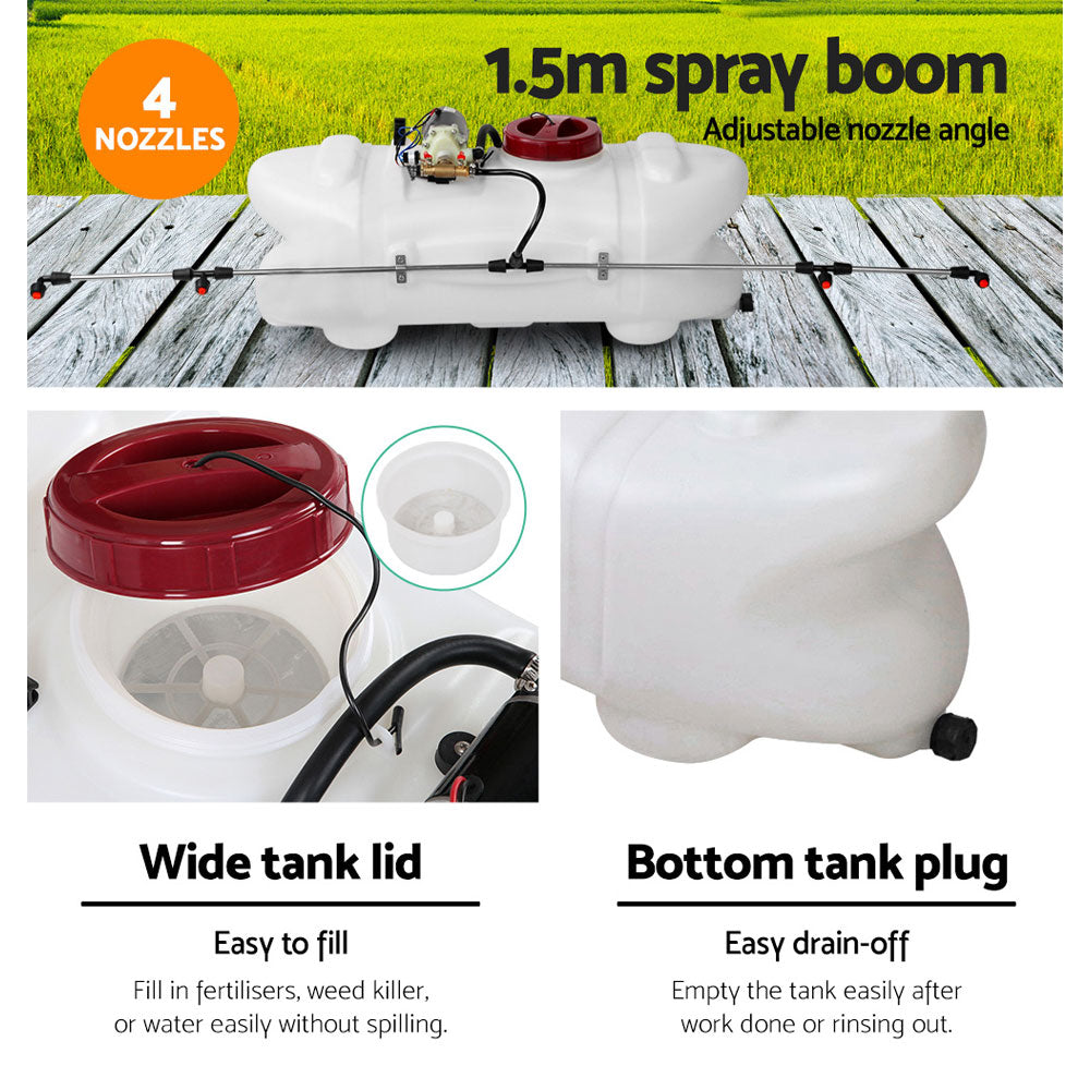 Weed Sprayer 60L 1.5M Fixed Boom Garden Spray