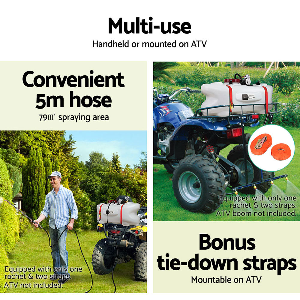 Weed Sprayer 60L 1.5M Fixed Boom Garden Spray