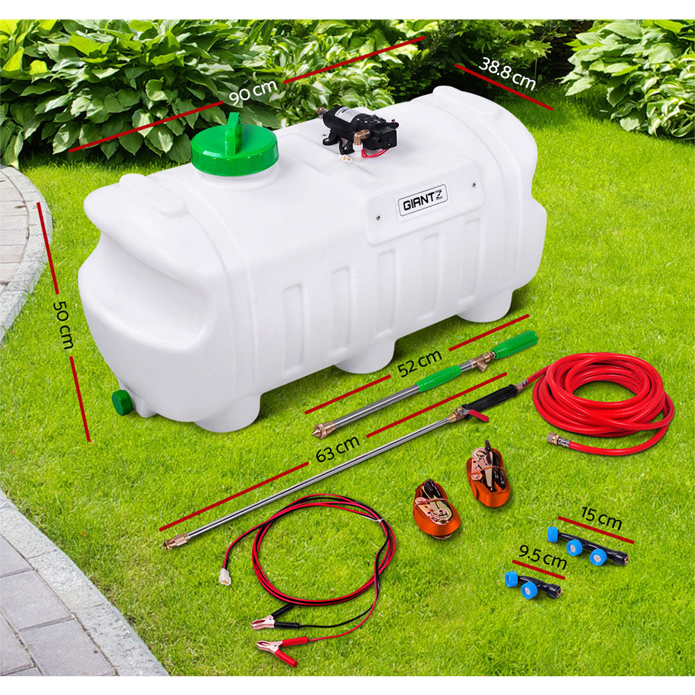 100L Weed Sprayer 12V Boom Garden Sprayer 80PSI ATV Mounted 3.3m Spray