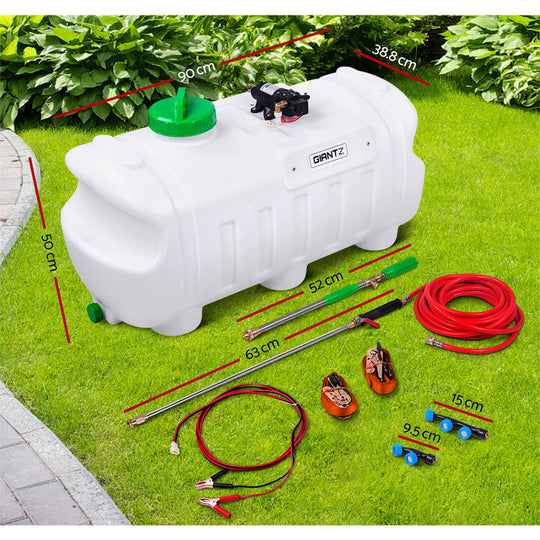 100L Weed Sprayer 12V Boom Garden Sprayer 80PSI ATV Mounted 3.3m Spray | Herbicides