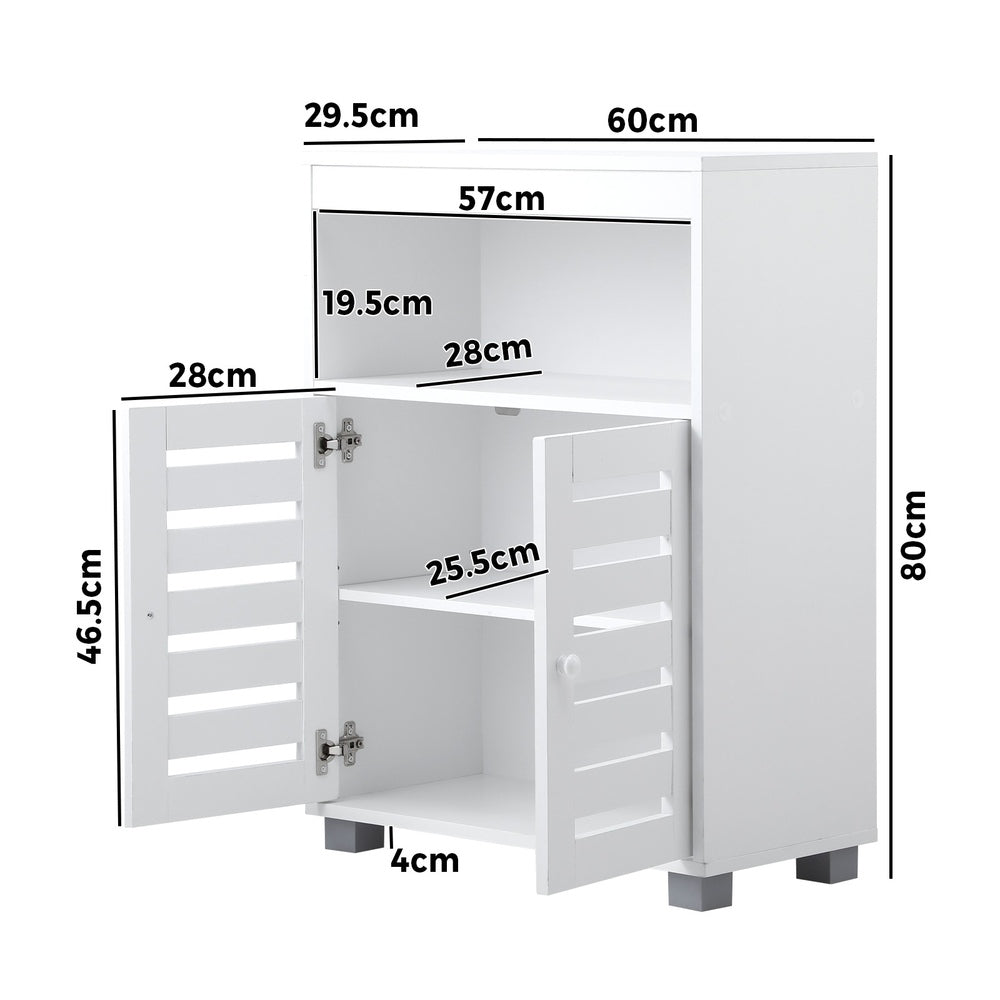 Shoes Storage Cabinet 2 Doors Black White Natural