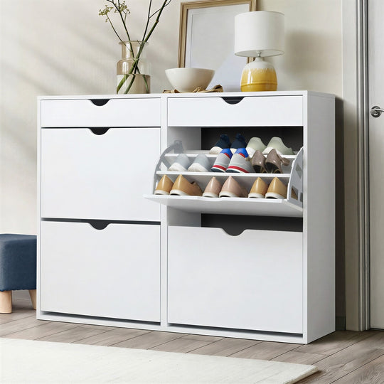 36 Pair Shoe Storage Cabinet White - Shoe Storage Cabinet