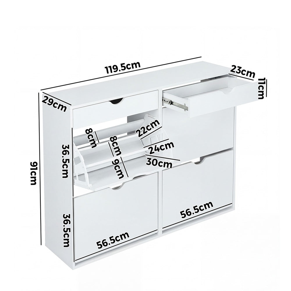 36 Pair Shoe Storage Cabinet White | Simpledeals
