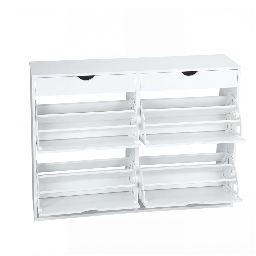 36 Pair Shoe Storage Cabinet White | Simpledeals