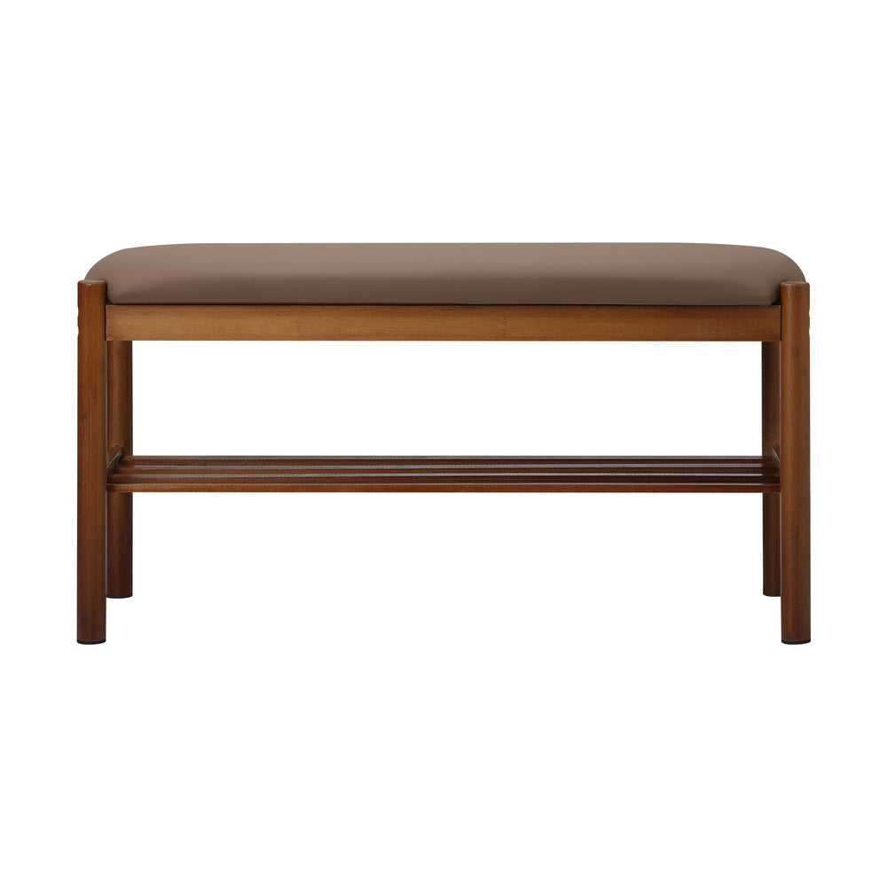 Shoe Bench Bamboo Shoes Rack Cabinet Shelf Stool 80cm