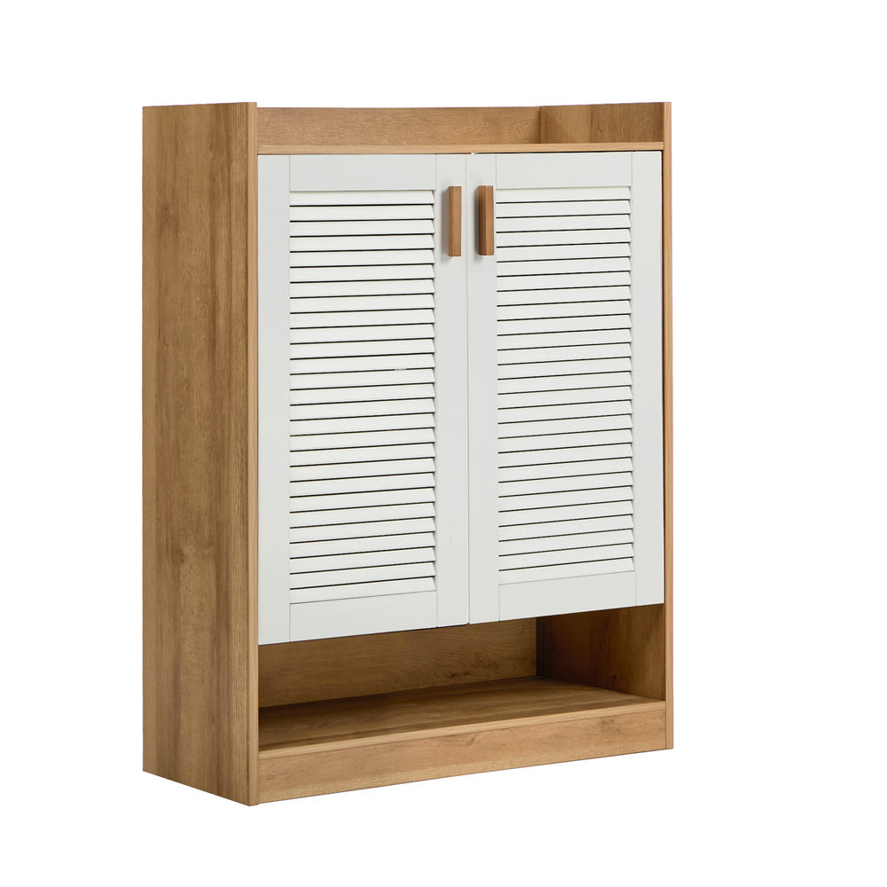 5-Tier Shoe Storage Cabinet 2 Doors | Simpledeals