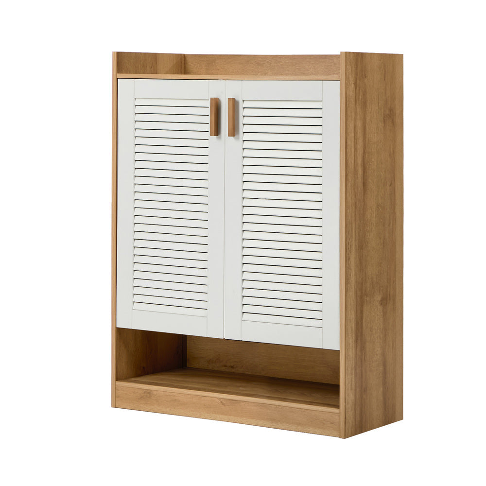 5-Tier Shoe Storage Cabinet 2 Doors | Simpledeals