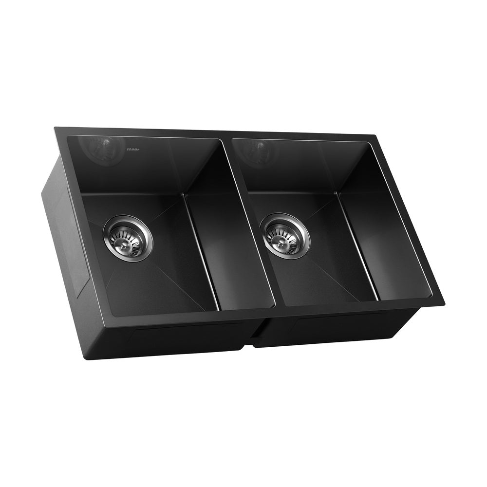 Welba Kitchen Sink Stainless Steel Basin Double Flush Mount