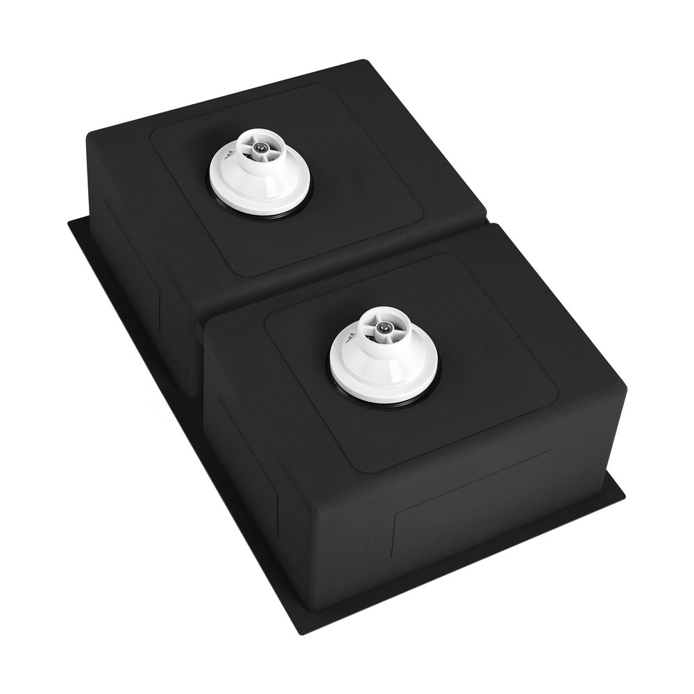 Welba Kitchen Sink Stainless Steel Basin Double Flush Mount