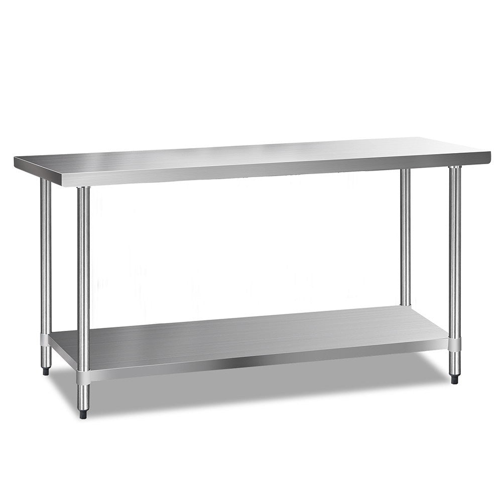 Stainless Steel Kitchen Bench 1829x610mm Commercial Work Table