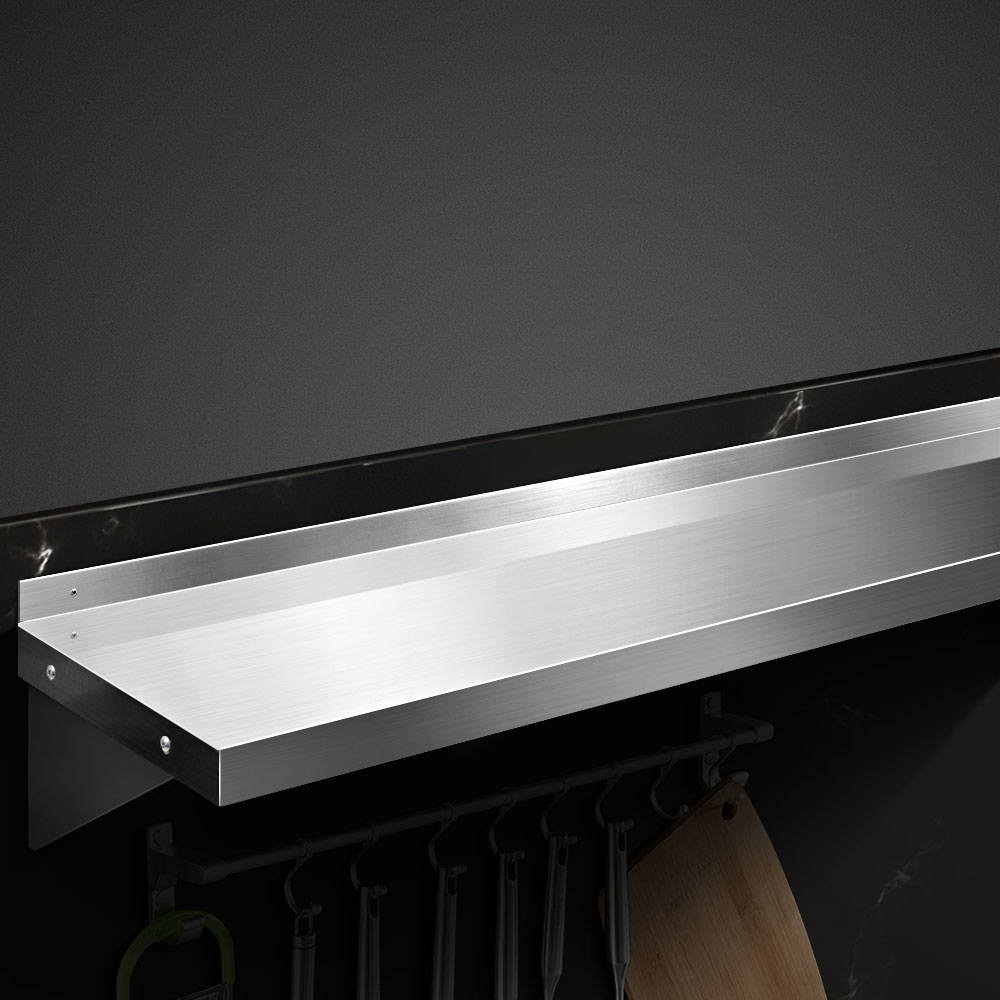 1800Mm Stainless Steel Kitchen Wall Shelf Mounted Rack
