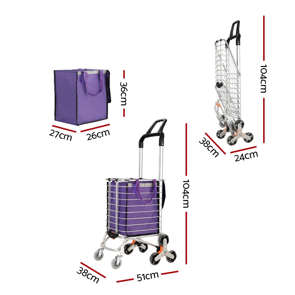 Rolling Cart Magic: Your 35L Foldable Shopping Ally