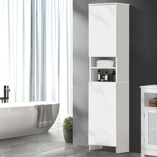 Bathroom Cabinet Storage Laundry Tall Slim Toilet Cupboard