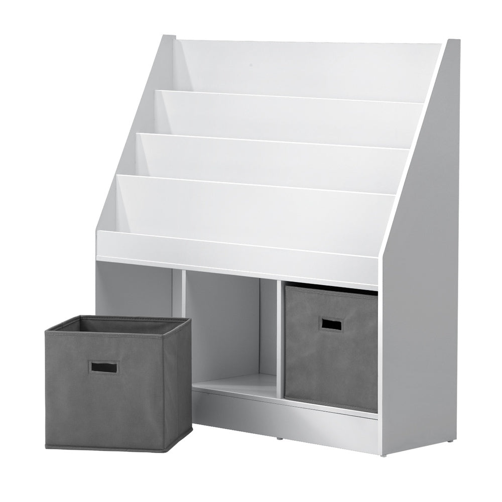 Kids Bookshelf Toy Box Organiser Display Shelf