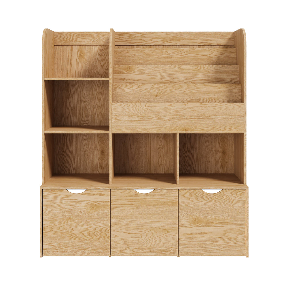 Kids Bookcase Toy Organiser Storage Natural | Simpledeals