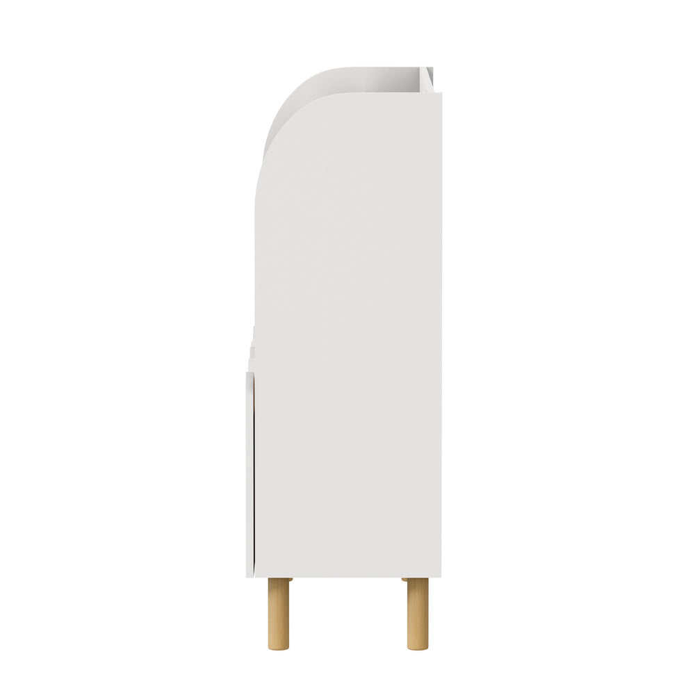 Kids Storage Bookshelf White 80x31.5x90cm