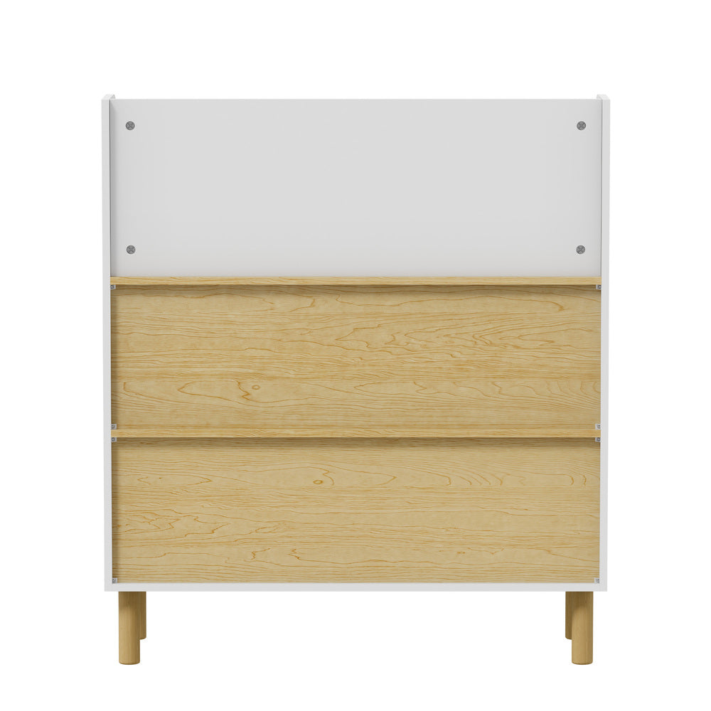 Kids Storage Bookshelf White 80x31.5x90cm