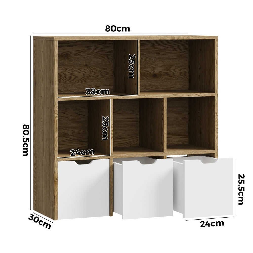 Kids Storage Organiser Cabinet With Removable Box