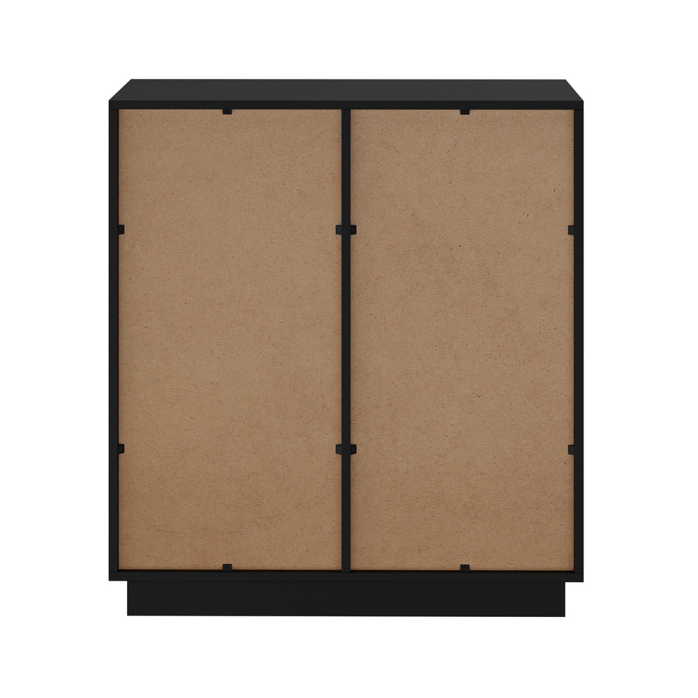 Black Buffet Cabinet 4 Drawers Cupboard | Simpledeals