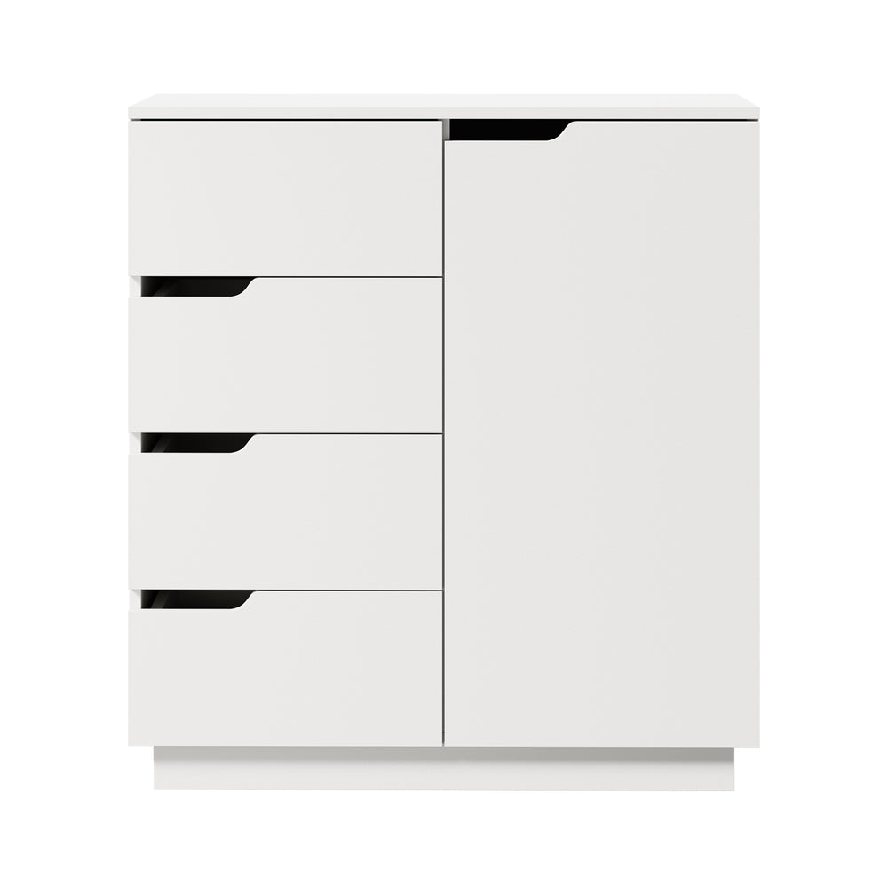 Buffet Storage Cabinet 4 Drawers White | Simpledeals