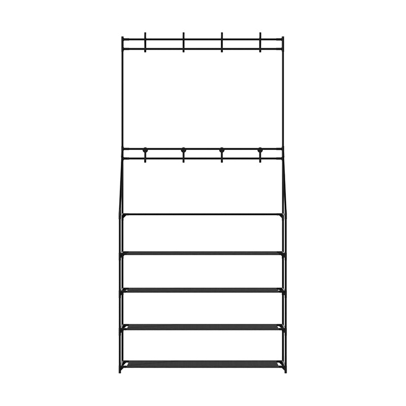 Shoe Rack Coat Hat Stand Hallway Shoes Storage Tree Metal