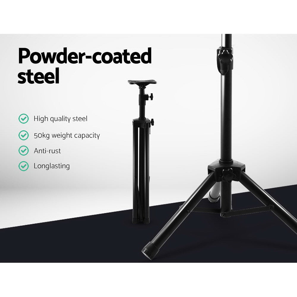 Speaker Stand 65-120Cm Adjustable Height Surround Sound Studio Home 2Pcs