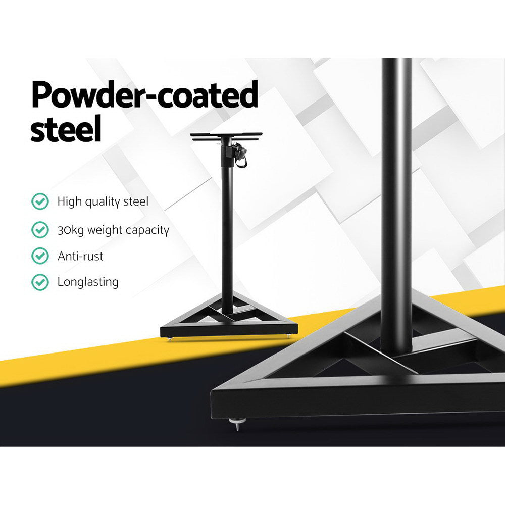 Adjustable Speaker Stand 67–120cm Pair Home Studio Support