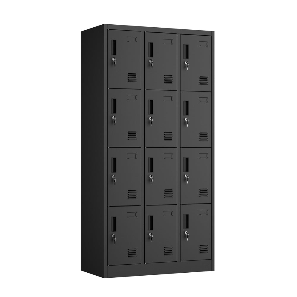 12 Door Steel Locker Cabinet Office Gym School | Simpledeals