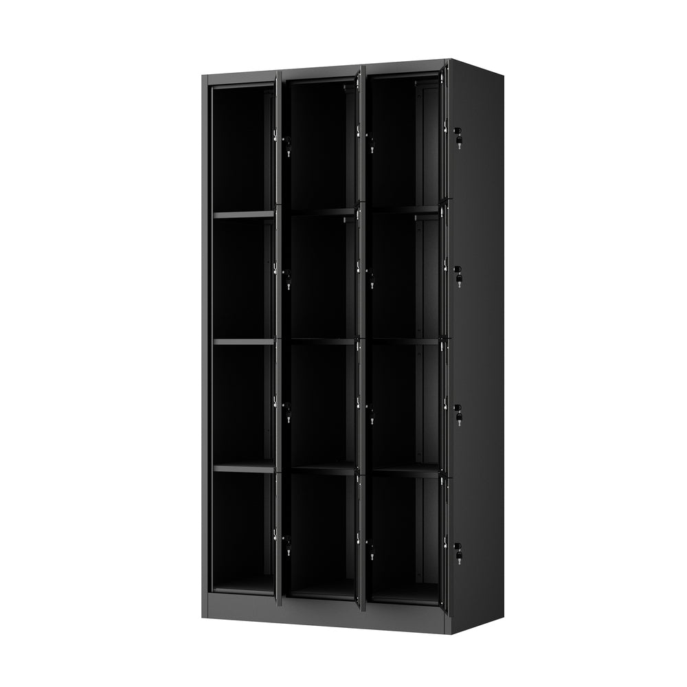 12 Door Steel Locker Cabinet Office Gym School | Simpledeals