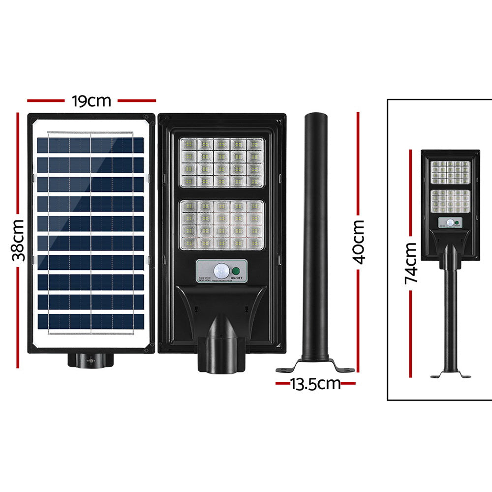 160/320/240/80 Led Solar Street Light Flood Motion Sensor Remote
