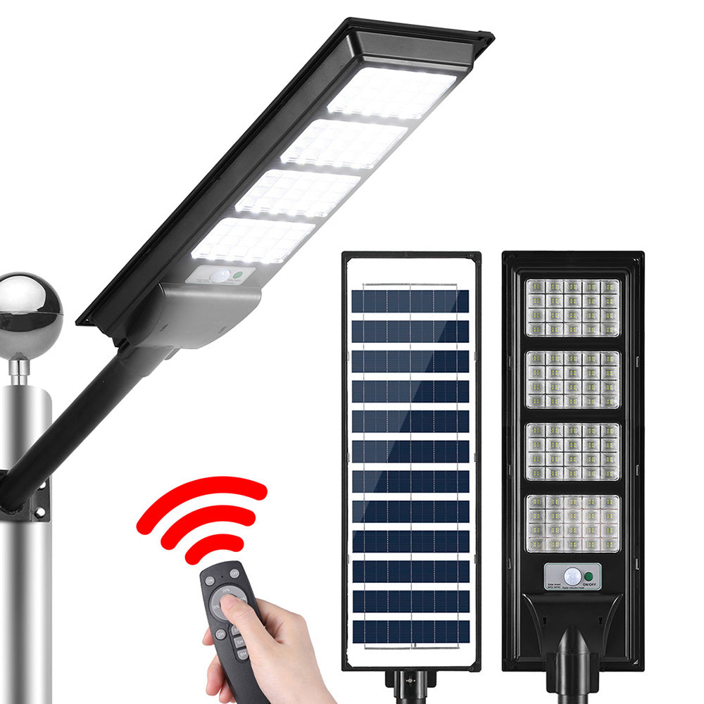 320 LED Solar Street Light Flood Motion Sensor Remote with Night Lights & Ambient Lighting