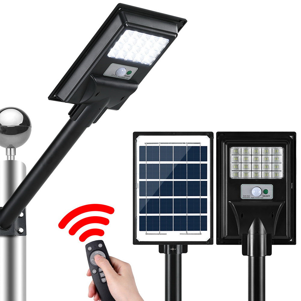 80 Led Solar Street Light Flood Motion Sensor Remote with Night Lights & Ambient Lighting