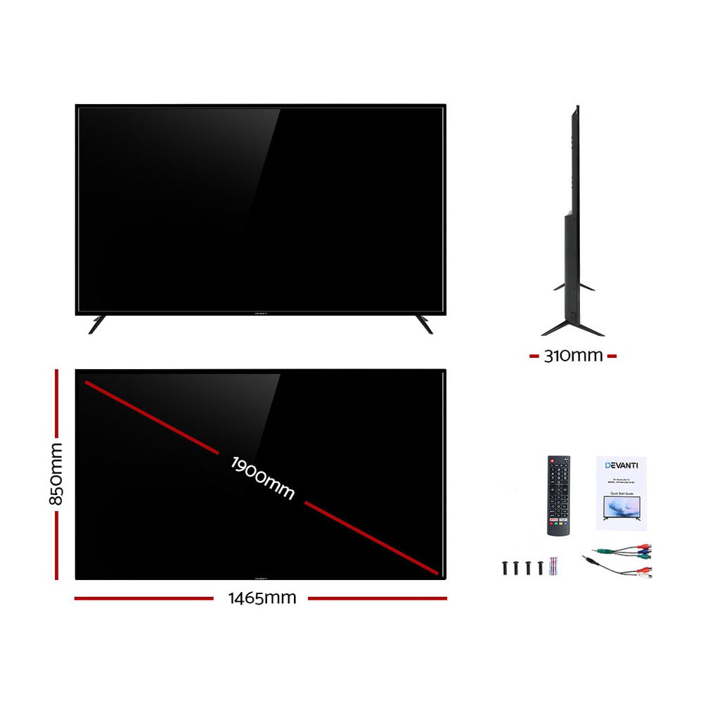 Devanti LED TV Smart TV 75 Inch LCD