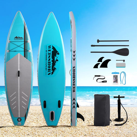 10.5ft Inflatable SUP Paddleboard - Kayak Surf Green | Paddleboards