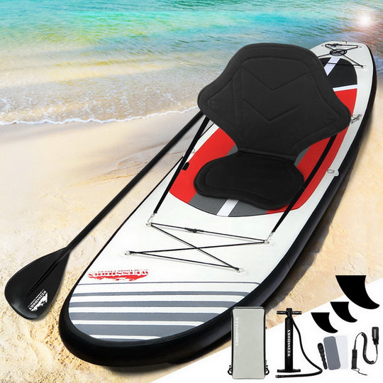Black colour - Stand Up Paddle Board 11Ft Inflatable Sup Surfboard Paddleboard Kayak Black