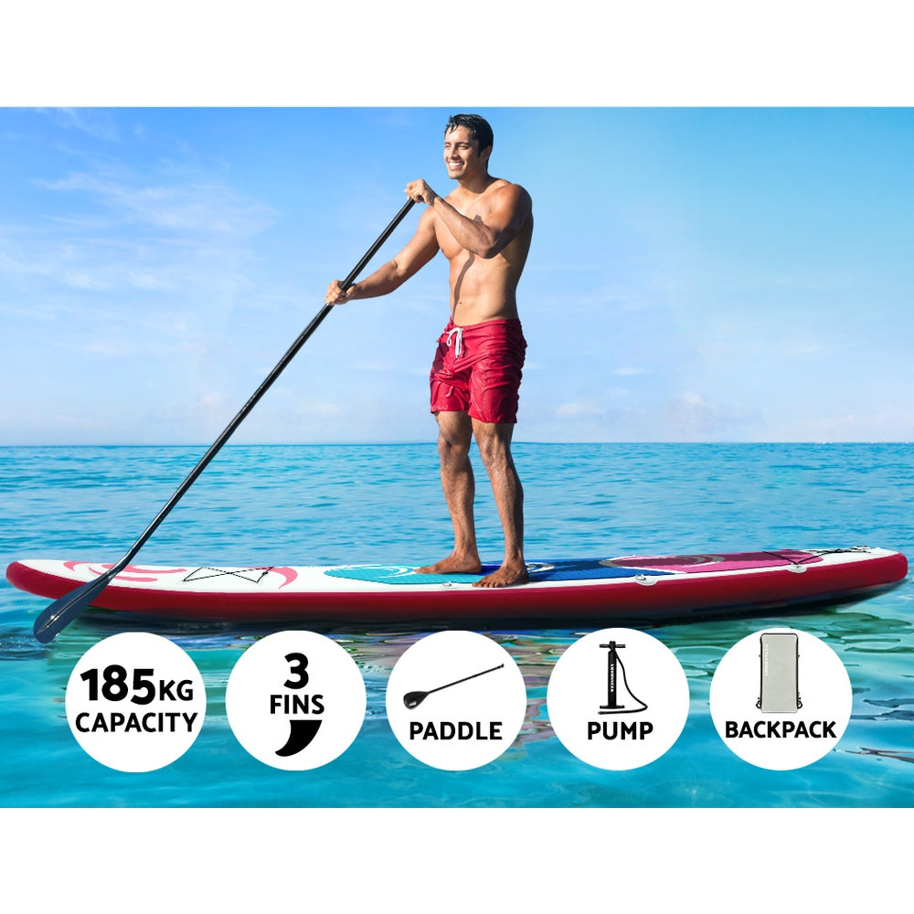 Stand Up Paddle Board 11Ft Inflatable Sup Surfboard Paddleboard Kayak