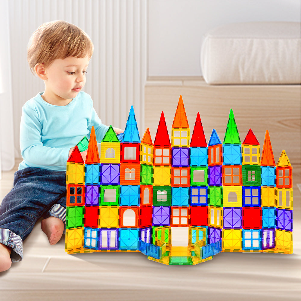 Kids Magnetic Tiles Blocks Building Educational Toys 100PCS