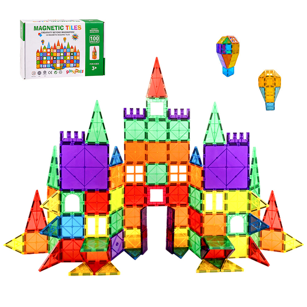 Kids Magnetic Tiles Blocks Building Educational Toys 100PCS