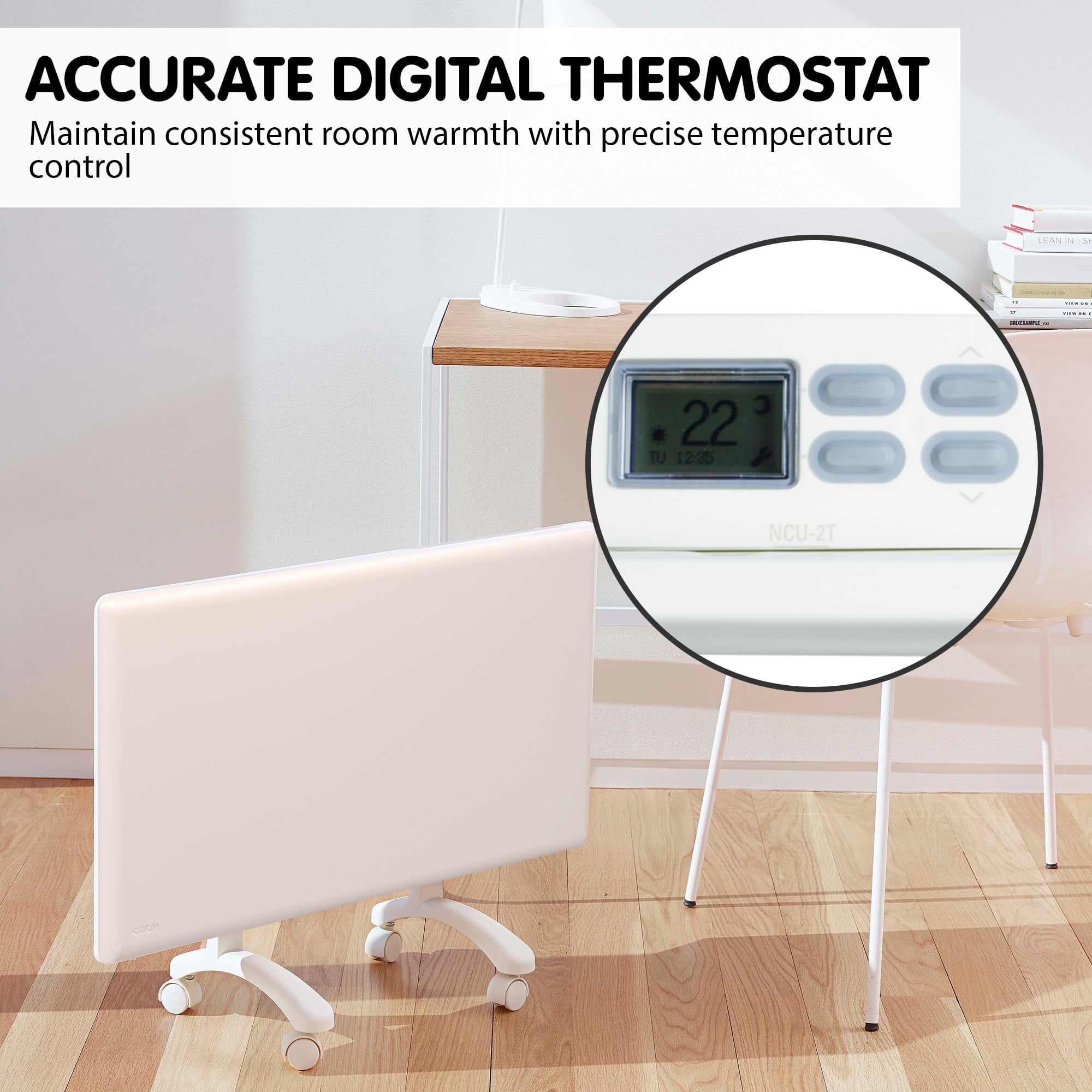 Electric Panel Heater Slimline 112.5x5.5x40cm