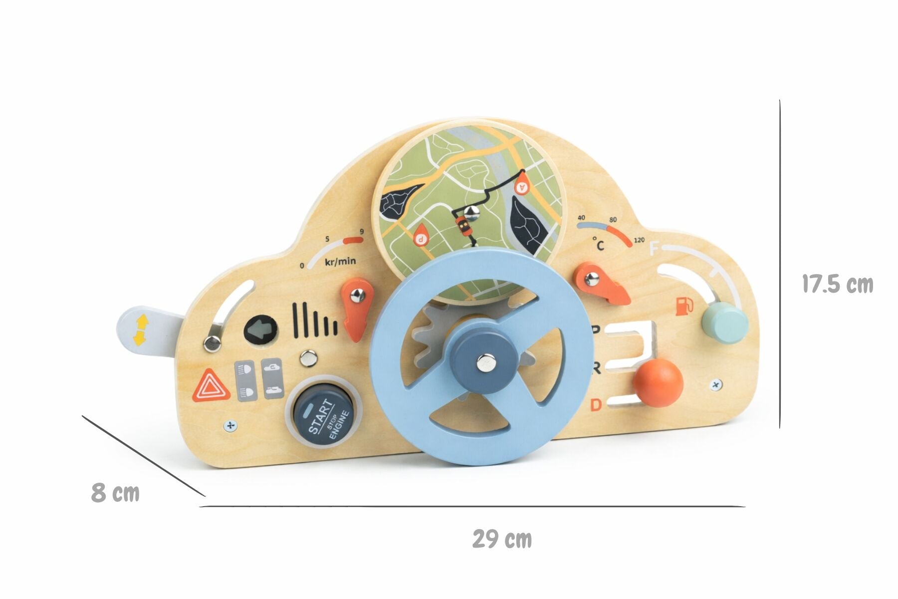 Driving Board Interactive Play 29x8x17.5cm
