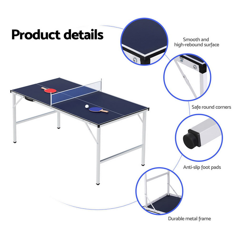Table Tennis Ping Pong Table Portable Foldable Family Game Home Indoor | Table Tennis