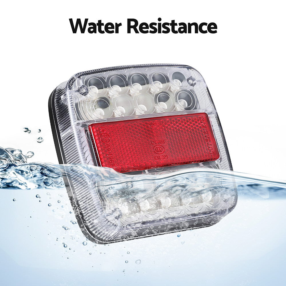 Automotive Lights - Pair 26 LED Tail Lights Stop Reverse Indicator 12V Ute Trailer Truck