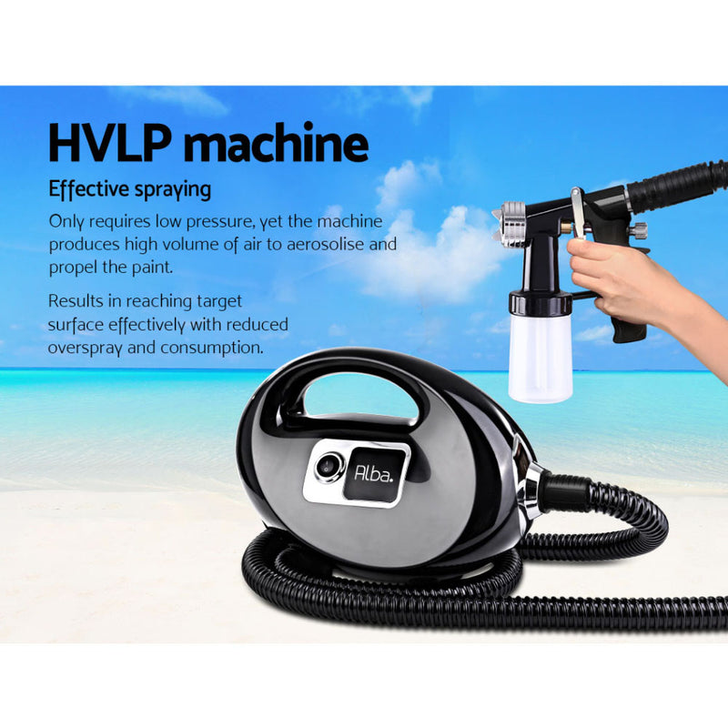 Black colour - Professional Spray Tan Machine Sunless Tanning Gun Kit Hvlp System Black