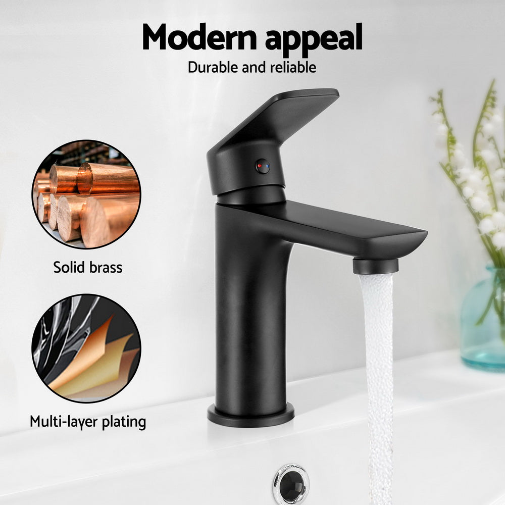 Bathroom Basin Mixer Tap Brass Faucet Vanity Sink Black