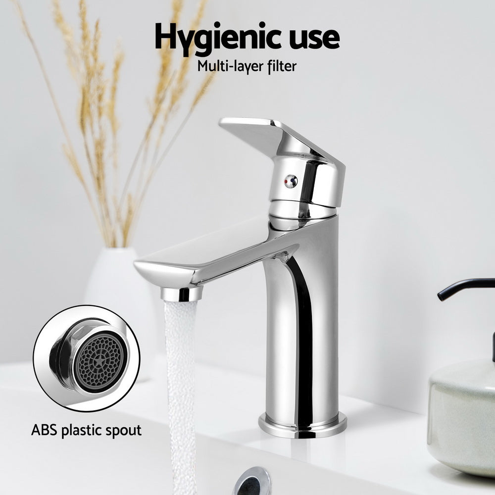 Bathroom Basin Mixer Tap Brass Faucet Vanity Laundry Sink Chrome, Shower Accessories