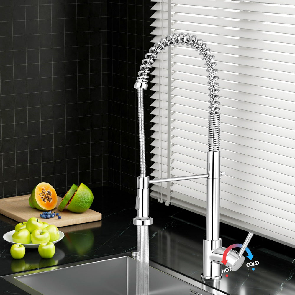 Kitchen Mixer Tap Pull Down 2 Modes Sink Faucet Basin Laundry Chrome